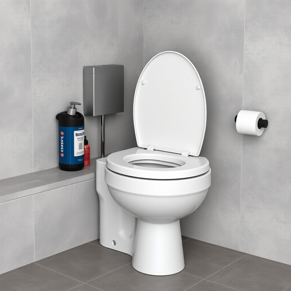 Bosch GDB 350 WC makinesine takılı elmas karot ucu yakın çekim